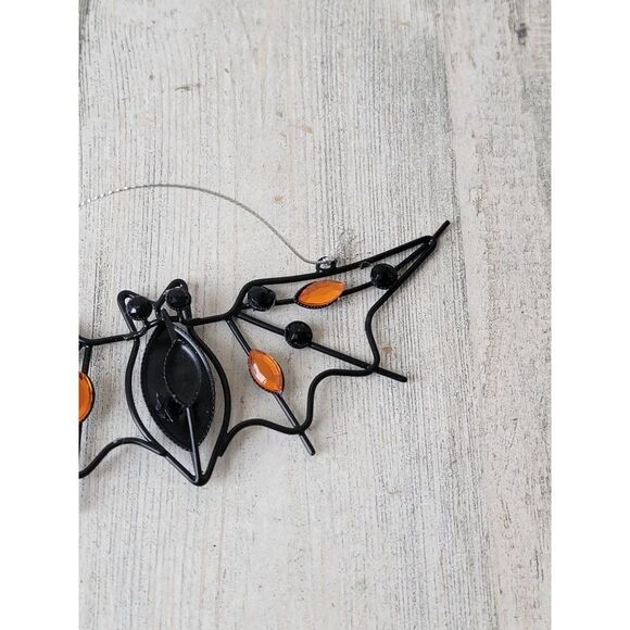Hanging wire bat Halloween ornament wing vampire - Picture 3 of 6